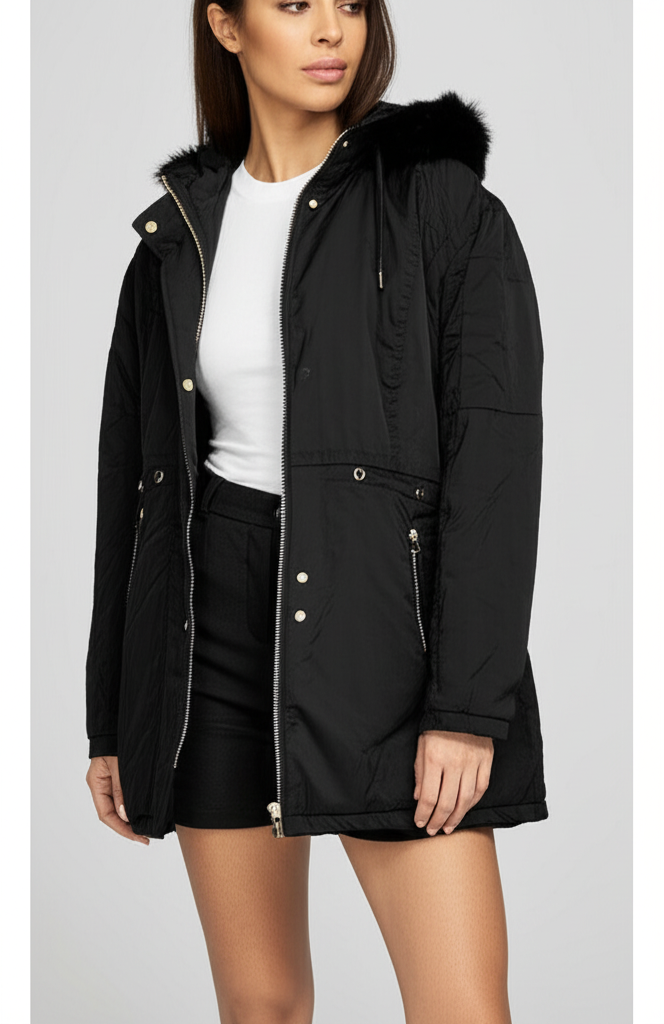 Campera Negra Fem
