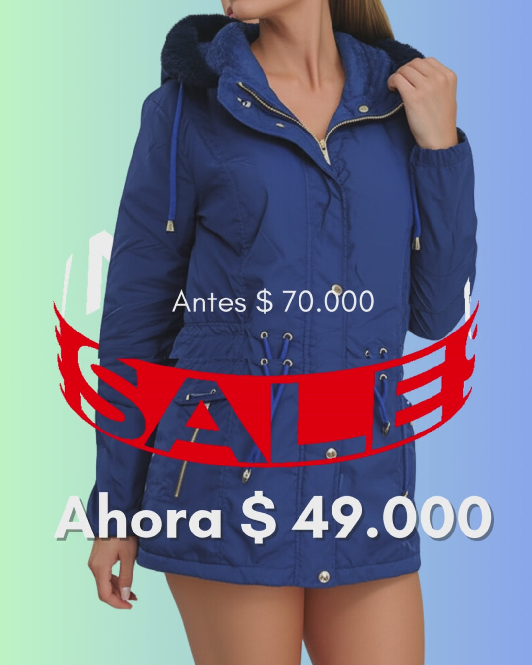 Campera Azul Fem